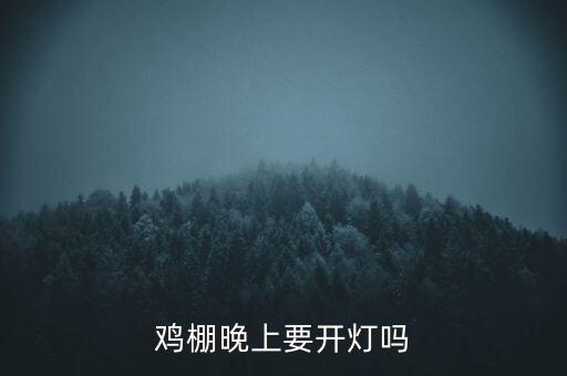 養(yǎng)雞為什么晚上開燈,養(yǎng)雞用什么樣的燈光好