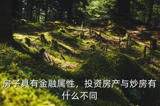 投資房是什么,房產(chǎn)投資本質(zhì)是什么