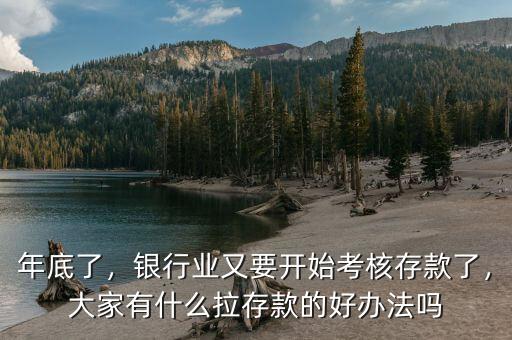 年底了，銀行業(yè)又要開始考核存款了，大家有什么拉存款的好辦法嗎