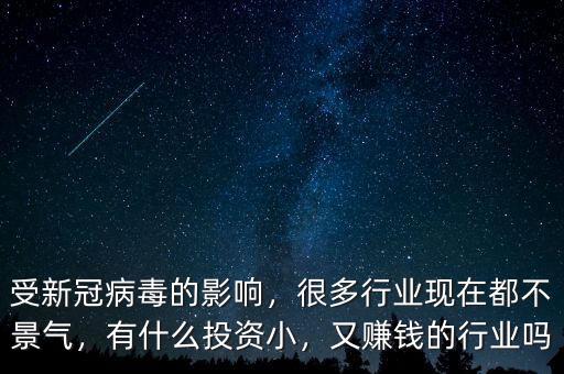 受新冠病毒的影響，很多行業(yè)現(xiàn)在都不景氣，有什么投資小，又賺錢(qián)的行業(yè)嗎