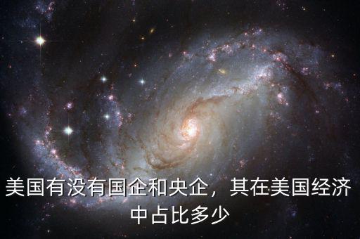 美國有沒有國企和央企，其在美國經(jīng)濟中占比多少