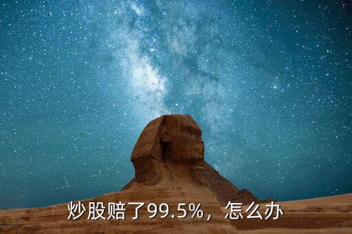 炒股賠了99.5%，怎么辦