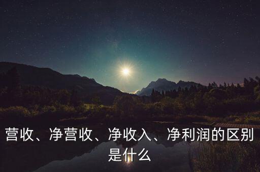 凈利潤是什么,凈利潤的區(qū)別是什么