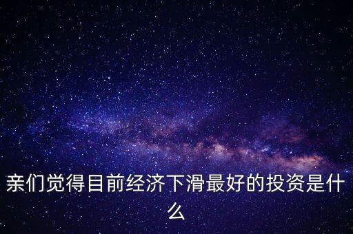 親們覺得目前經(jīng)濟(jì)下滑最好的投資是什么