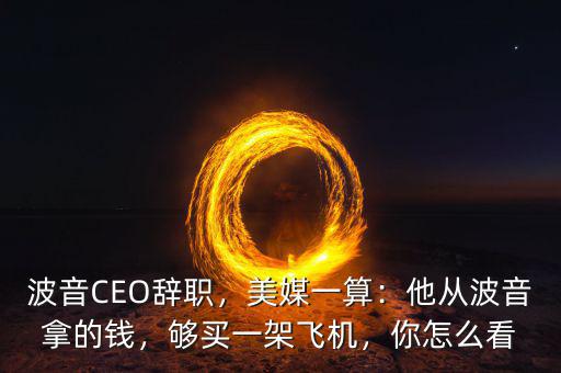 波音CEO辭職，美媒一算：他從波音拿的錢(qián)，夠買(mǎi)一架飛機(jī)，你怎么看