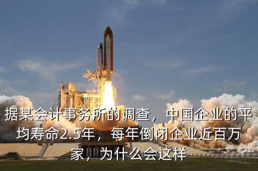 據(jù)某會計事務(wù)所的調(diào)查，中國企業(yè)的平均壽命2.5年，每年倒閉企業(yè)近百萬家，為什么會這樣