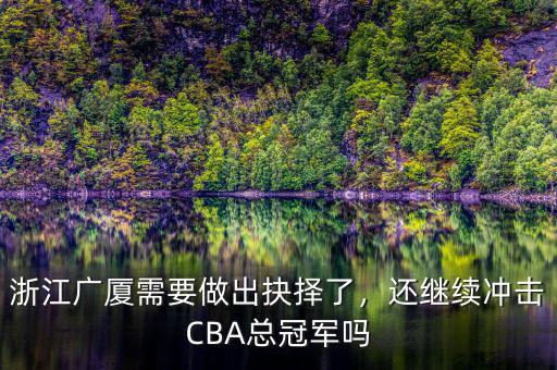 浙江廣廈需要做出抉擇了，還繼續(xù)沖擊CBA總冠軍嗎