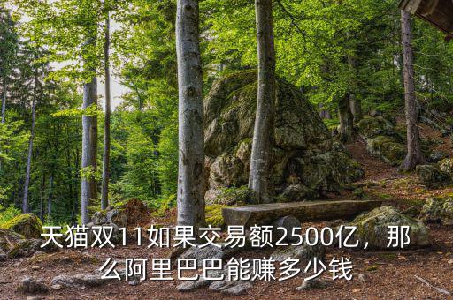 天貓雙11如果交易額2500億，那么阿里巴巴能賺多少錢(qián)