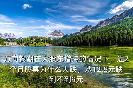 萬向錢潮在大股東增持的情況下，近2個(gè)月股票為什么大跌，從12.8元跌到不到9元