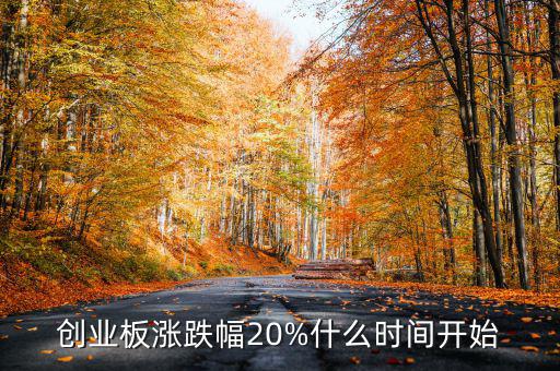 創(chuàng)業(yè)板漲跌幅20%什么時(shí)間開始