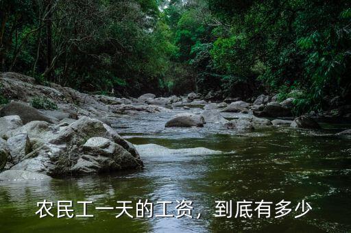 農(nóng)民工一天的工資，到底有多少