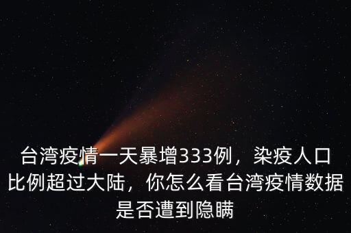 臺灣疫情一天暴增333例，染疫人口比例超過大陸，你怎么看臺灣疫情數(shù)據(jù)是否遭到隱瞞