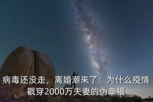 病毒還沒走，離婚潮來了：為什么疫情戳穿2000萬夫妻的偽幸福