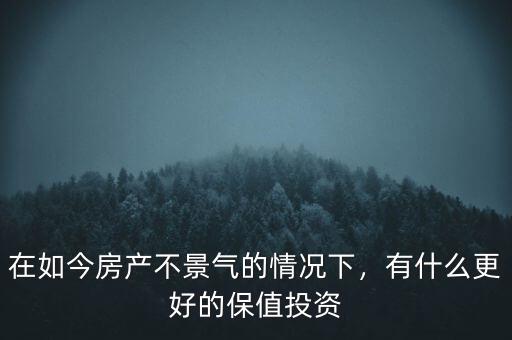 在如今房產(chǎn)不景氣的情況下，有什么更好的保值投資