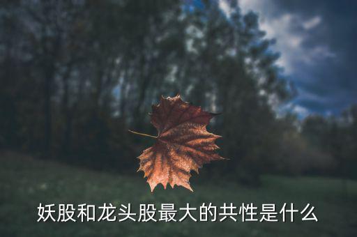 什么是妖精股,股指期貨是A股的妖精嗎