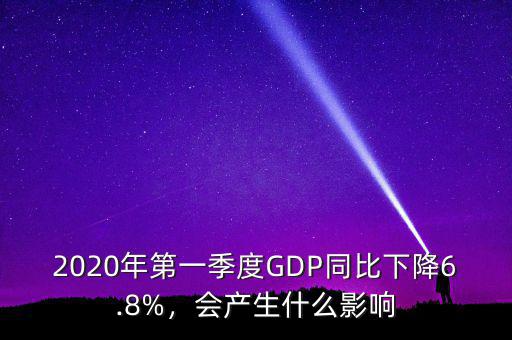 2020年第一季度GDP同比下降6.8%，會產(chǎn)生什么影響