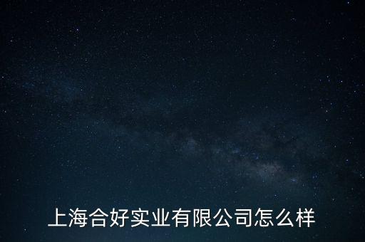 上海合興實(shí)業(yè)投資公司怎么樣,上海合好實(shí)業(yè)有限公司怎么樣