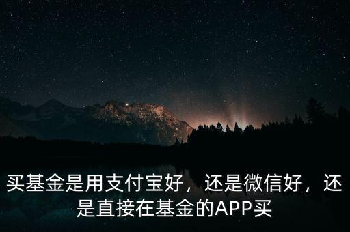 買(mǎi)基金用什么app好,買(mǎi)基金是用支付寶好