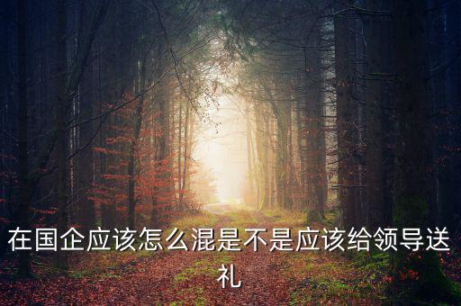 在國企應該怎么混是不是應該給領導送禮