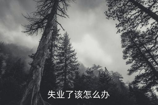 失業(yè)了該怎么辦