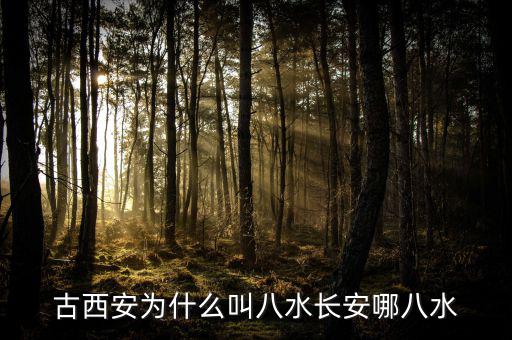 古西安為什么叫八水長(zhǎng)安哪八水