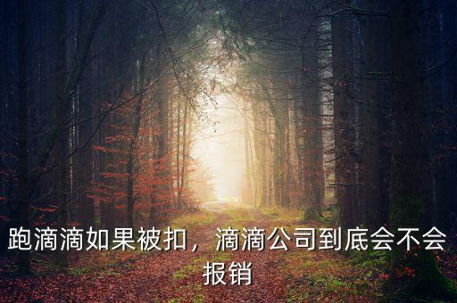 跑滴滴如果被扣，滴滴公司到底會(huì)不會(huì)報(bào)銷(xiāo)