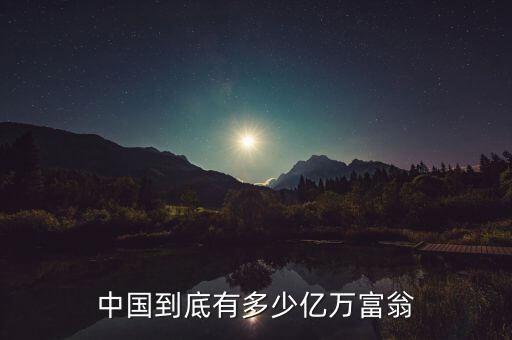 億萬富翁投資什么,中國到底有多少億萬富翁