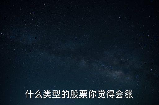 什么類型的股票你覺得會漲