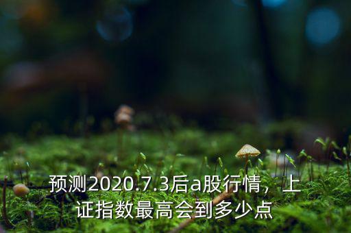 預(yù)測2020.7.3后a股行情，上證指數(shù)最高會到多少點(diǎn)