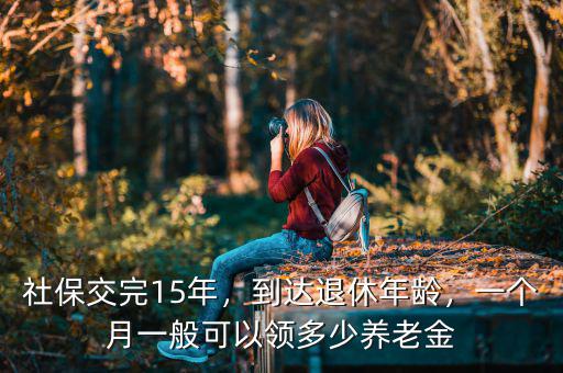 社保交完15年，到達退休年齡，一個月一般可以領多少養(yǎng)老金