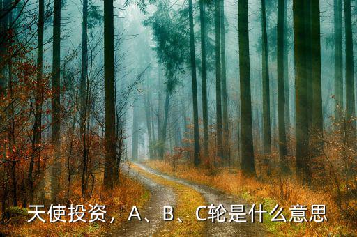 天使投資，A、B、C輪是什么意思