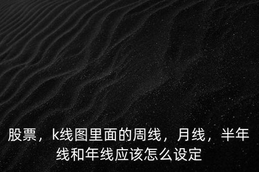 股票k線周線怎么看,半年線和年線應(yīng)該怎么設(shè)定