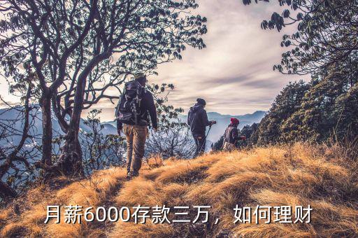 月薪6000存款三萬(wàn)，如何理財(cái)