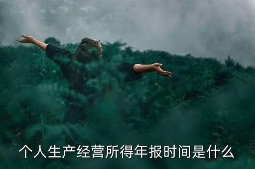 個人經(jīng)營所得是什么時候申報，個人所得稅什么時候申報