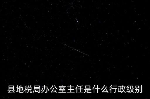 縣地稅局辦公室主任是什么行政級別