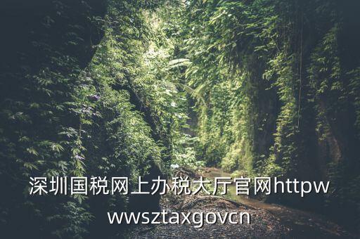 深圳國稅網(wǎng)上辦稅大廳官網(wǎng)httpwwwsztaxgovcn