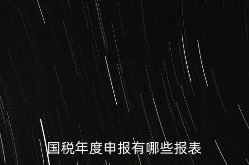 深圳國稅年度報些什么報有，一般納稅人月度季度 及年度都分別要向國稅 地稅上報什么報報表