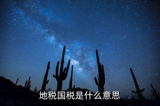 地稅認(rèn)定是是什么意思，地稅是什么意思