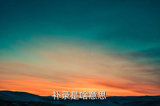 發(fā)票補(bǔ)錄是什么意思，補(bǔ)錄是什么意思