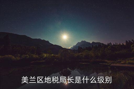 區(qū)地稅局局長什么級別，區(qū)里的地稅局局長是什么級別