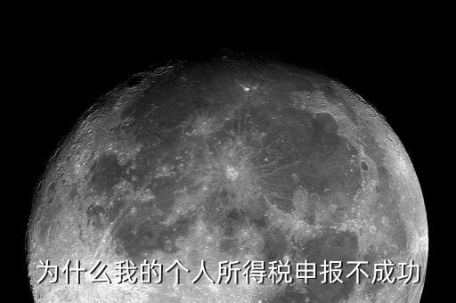 為什么我的個人所得稅申報不成功