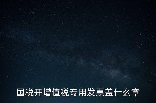 國稅開增值稅專用發(fā)票蓋什么章