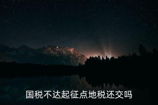 不達(dá)起征點(diǎn)什么意思，小規(guī)模不達(dá)起征點(diǎn)的是否計(jì)提印花稅