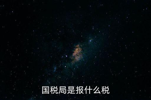 國稅局是報(bào)什么稅