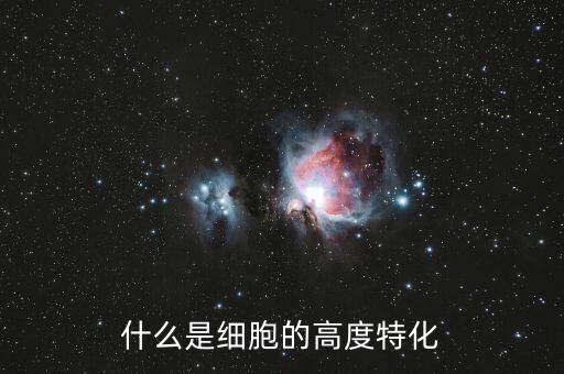 什么是細(xì)胞的高度特化