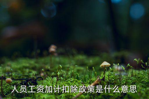 加計(jì)扣除有什么條件，人員工資加計(jì)扣除政策是什么意思