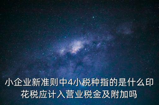 地稅小稅種什么意思，小規(guī)模納稅人地稅一般報什么稅種