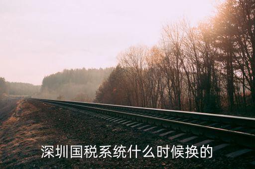 深圳實名辦稅到什么時候止，深圳國稅系統(tǒng)什么時候換的