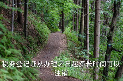 稅務(wù)登記證從辦理之日起多長時(shí)間可以注銷