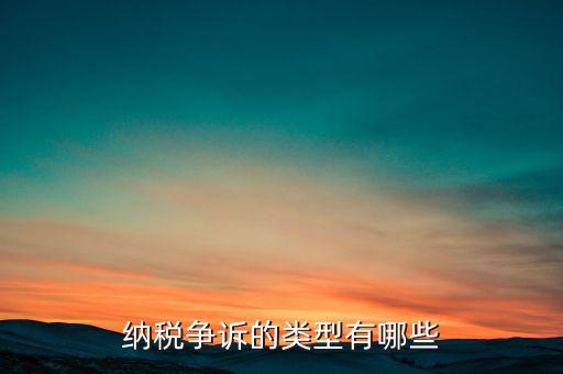 什么是納稅爭(zhēng)議，納稅爭(zhēng)議和稅收處罰分別有哪些